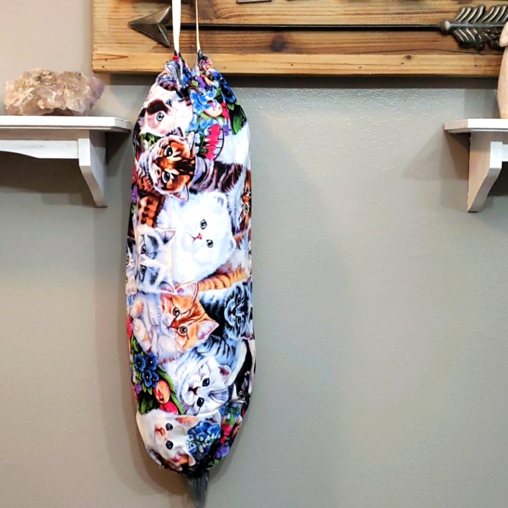Crazy Cat Lady Grocery Bag Holder Dispenser